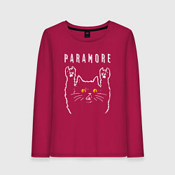 Женский лонгслив Paramore rock cat