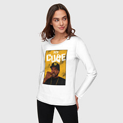 Лонгслив хлопковый женский Ice Сube, цвет: белый — фото 2