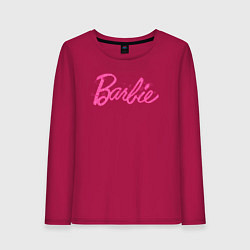 Женский лонгслив Блестящий логотип Барби