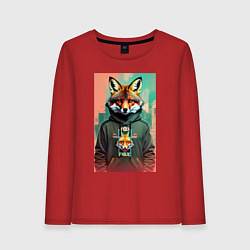 Женский лонгслив Dude fox - urban style