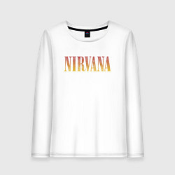 Женский лонгслив Nirvana logo