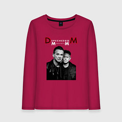 Лонгслив хлопковый женский Depeche Mode 2023 Memento Mori - Dave & Martin 09, цвет: маджента