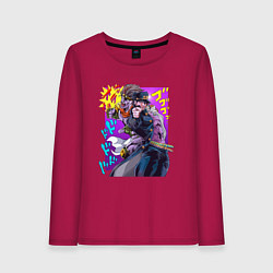 Лонгслив хлопковый женский Джотаро - Jojo, цвет: маджента