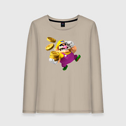 Лонгслив хлопковый женский Варио, цвет: миндальный