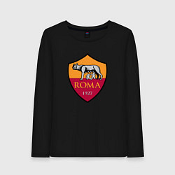 Лонгслив хлопковый женский Roma sport fc, цвет: черный