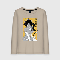 Лонгслив хлопковый женский Йоруичи, цвет: миндальный