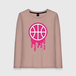 Женский лонгслив Pink basketball