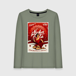 Женский лонгслив Фоллаут - nuka cola pin-up girl