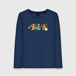 Женский лонгслив Кошачий ансамбль