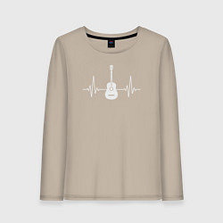 Женский лонгслив Пульс гитарки