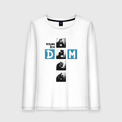 Лонгслив хлопковый женский Depeche Mode - Personal Jesus cross, цвет: белый