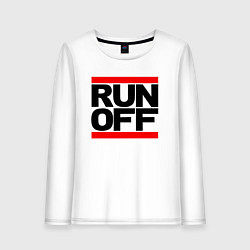 Женский лонгслив Run off black