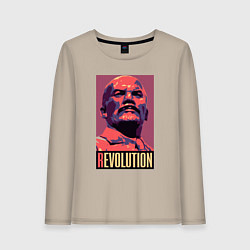 Женский лонгслив Lenin revolution