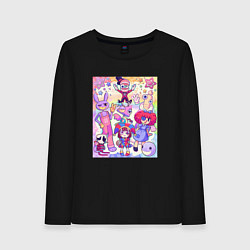 Женский лонгслив The amazing digital circus together