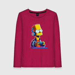 Женский лонгслив Bart is an avid gamer