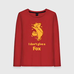 Женский лонгслив I dont give a fox