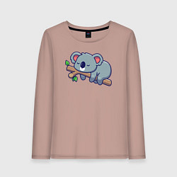 Женский лонгслив Коала на ветке