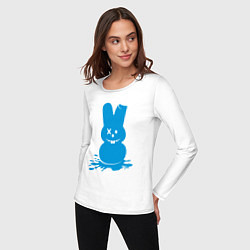 Лонгслив хлопковый женский Blue bunny, цвет: белый — фото 2