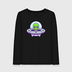 Женский лонгслив Green alien