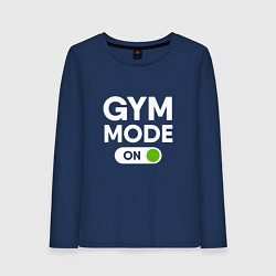 Женский лонгслив Gym mode on