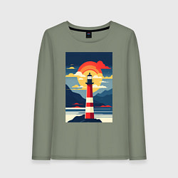 Женский лонгслив Маяк удачи