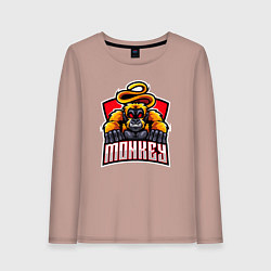 Женский лонгслив Monkey team
