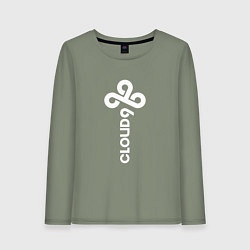 Женский лонгслив Cloud9 - vertical logo