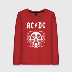 Женский лонгслив AC DC rock panda