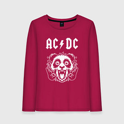 Женский лонгслив AC DC rock panda