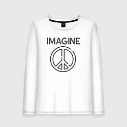 Женский лонгслив Peace imagine