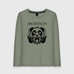 Лонгслив хлопковый женский Architects - rock panda, цвет: авокадо