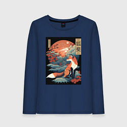Женский лонгслив Лиса в японском стиле