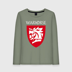 Женский лонгслив Warhorse logo