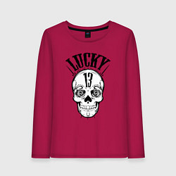 Женский лонгслив Lucky skull