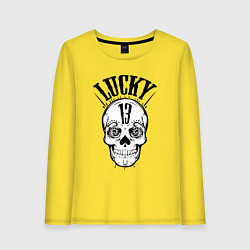 Женский лонгслив Lucky skull