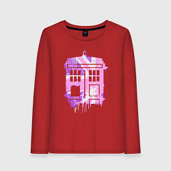 Женский лонгслив Pink tardis