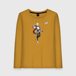 Лонгслив хлопковый женский Кавех из Геншин Импакт, цвет: горчичный