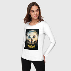 Лонгслив хлопковый женский Fallout - Lucy MacLean, цвет: белый — фото 2