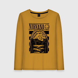Женский лонгслив Nirvana grunge rock