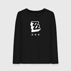 Лонгслив хлопковый женский Zenless Zone Zero logo, цвет: черный