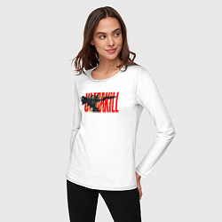 Лонгслив хлопковый женский Ultrakill, цвет: белый — фото 2
