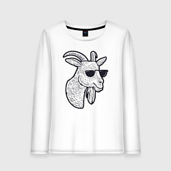 Женский лонгслив Козлик в очках