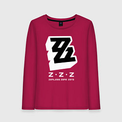 Лонгслив хлопковый женский Zenless zone zero лого, цвет: маджента