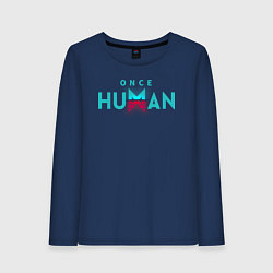 Женский лонгслив Once human logo