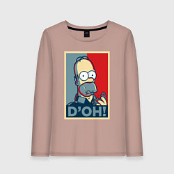 Женский лонгслив Homer with donut