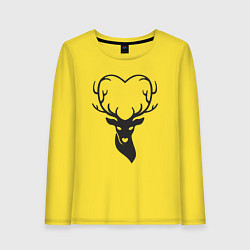 Женский лонгслив Love deer