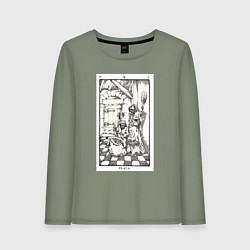 Женский лонгслив Девятые врата In vain Антихрист AT