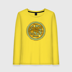 Лонгслив хлопковый женский Алеманны из Total War: Attila, цвет: желтый