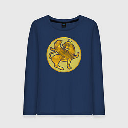 Лонгслив хлопковый женский Империя Сасанидов из Total War: Attila, цвет: тёмно-синий