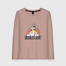 Женский лонгслив Ангелок и демон